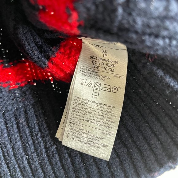 Gap Knitted Crewneck Sweater sz xs 4-5 - Picture 3 of 5